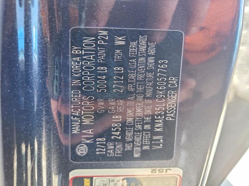 51358686 :رقم المزاد ، KNAE35LC9K6057763 vin ، 2019 Kia Stinger مزاد بيع