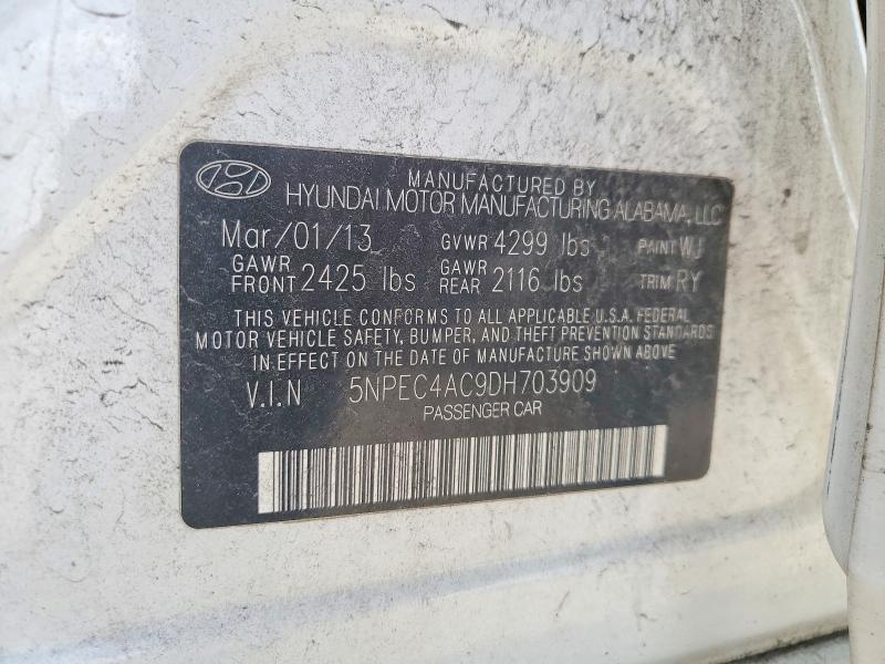 Продаж на аукціоні авто 2013 Hyundai Sonata, vin: 5NPEC4AC9DH703909, номер лоту: 51169836