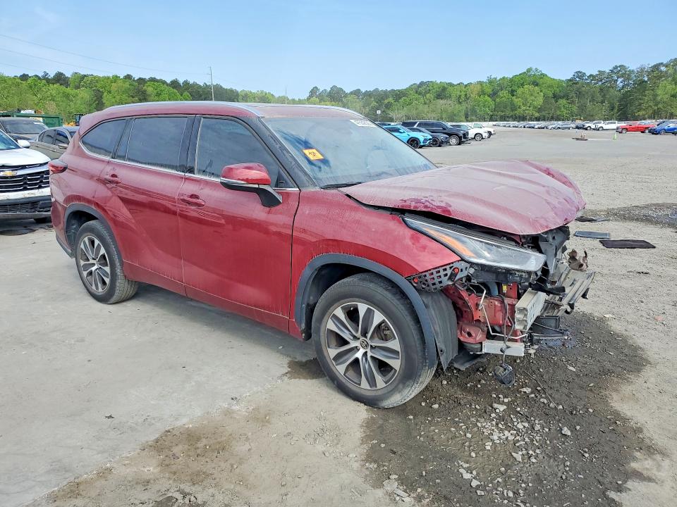 Продажа на аукционе авто 2021 Toyota Highlander, vin: 5TDHZRAH7MS078747, номер лота: 47559526