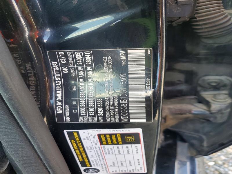 49935276 :رقم المزاد ، WDCGG8JB1DG115609 vin ، 2013 Mercedes-benz Glk مزاد بيع