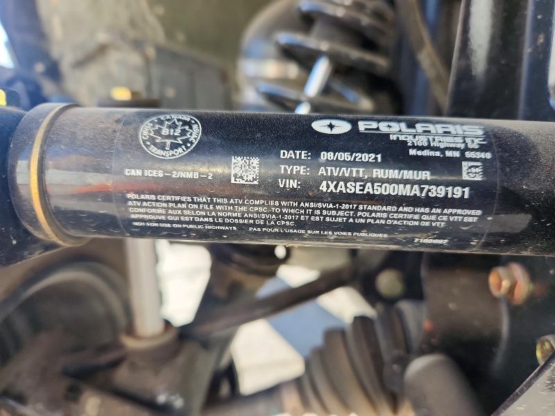 49107896 :رقم المزاد ، 4XASEA500MA739191 vin ، 2021 Polaris Sporstman مزاد بيع