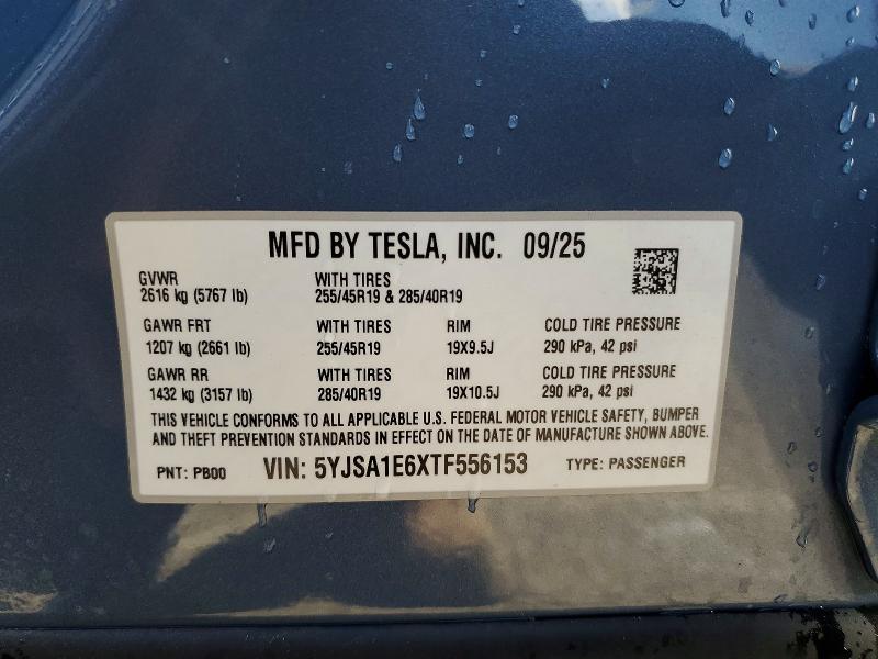 Aukcja sprzedaży 2026 Tesla Model S, vin: 5YJSA1E6XTF556153, numer aukcji: 48508546