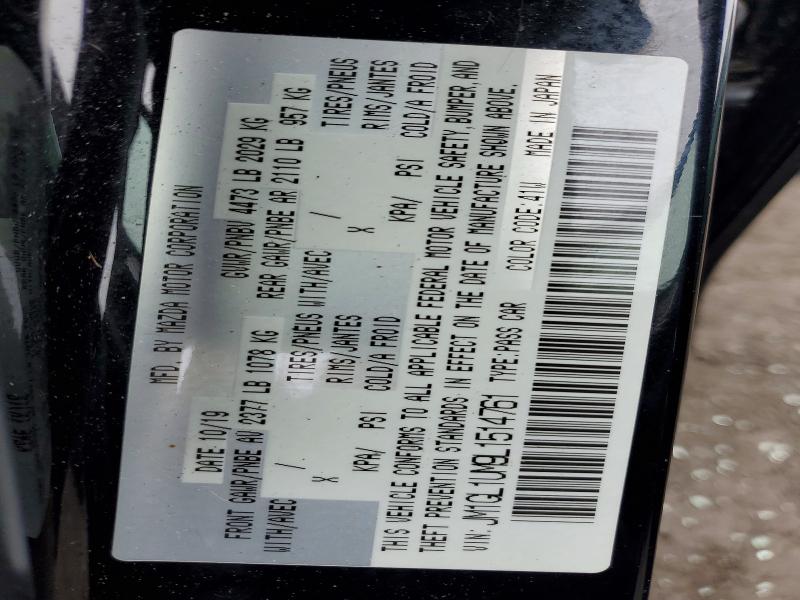 48635736 :رقم المزاد ، JM1GL1UM9L1514761 vin ، 2020 Mazda 6 مزاد بيع