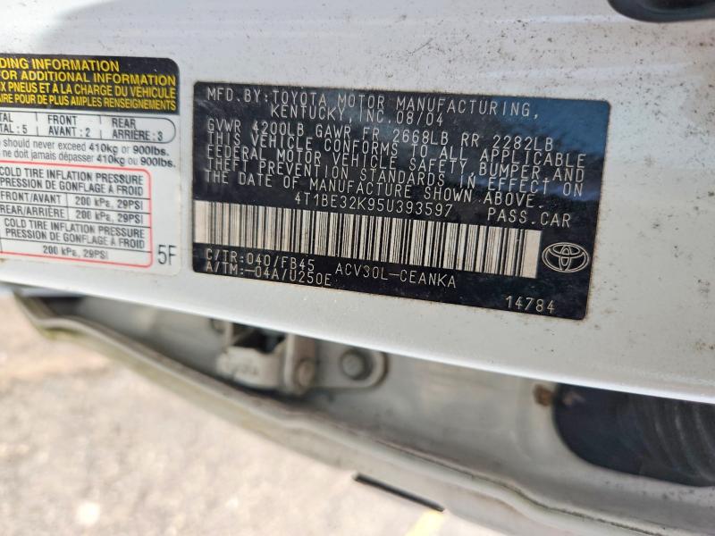 Продажа на аукционе авто 2005 Toyota Camry, vin: 4T1BE32K95U393597, номер лота: 50448366