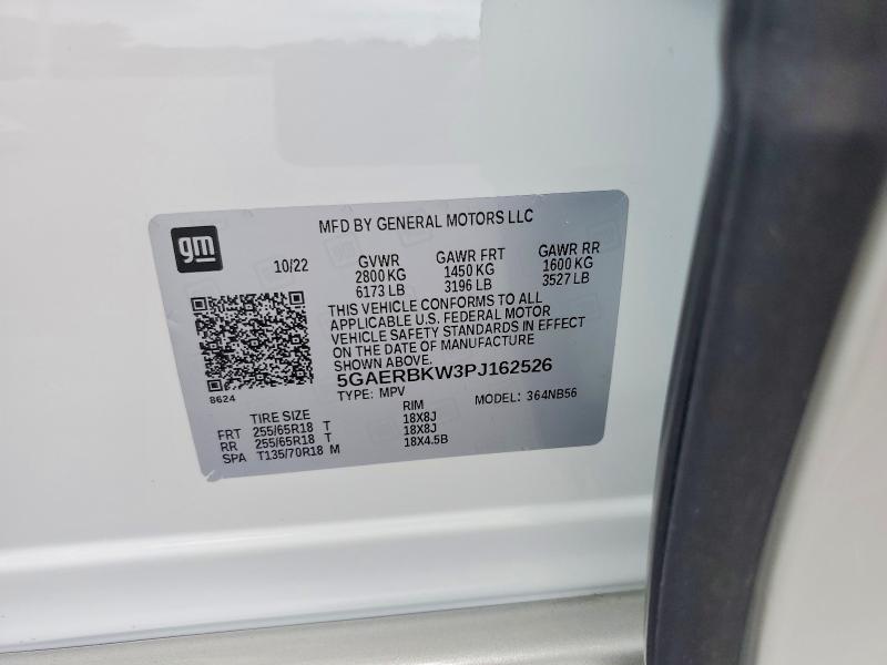 2023 Buick Enclave მანქანა იყიდება აუქციონზე, vin: 5GAERBKW3PJ162526, აუქციონის ნომერი: 51250156