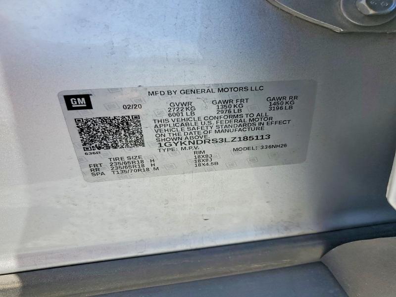 Aukcja sprzedaży 2020 Cadillac Xt5, vin: 1GYKNDRS3LZ185113, numer aukcji: 50696746