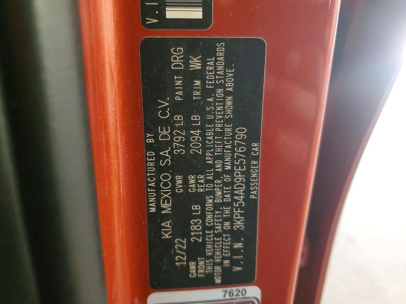 Aukcja sprzedaży 2023 Kia Forte, vin: 3KPF54AD9PE576790, numer aukcji: 48603856