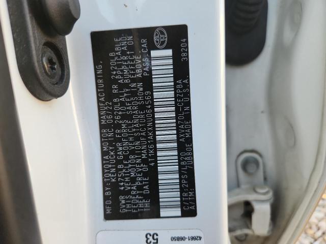 48707386 :رقم المزاد ، 4T1K61AKXNU064569 vin ، 2022 Toyota Camry مزاد بيع