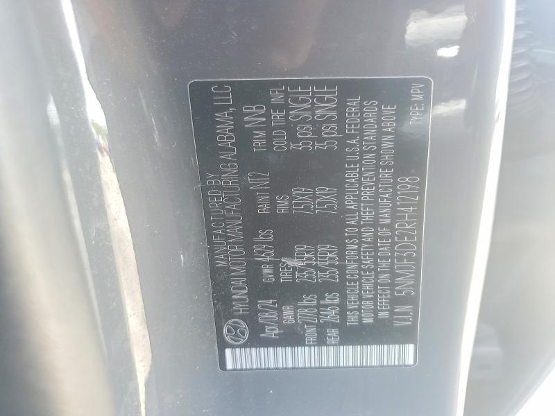 Продажа на аукционе авто 2024 Hyundai Tucson, vin: 5NMJF3DE2RH412198, номер лота: 47663956
