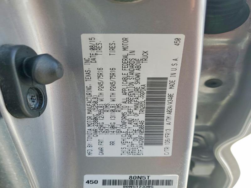 Продажа на аукционе авто 2015 Toyota Tacoma, vin: 5TFJX4GN6FX050846, номер лота: 49799466