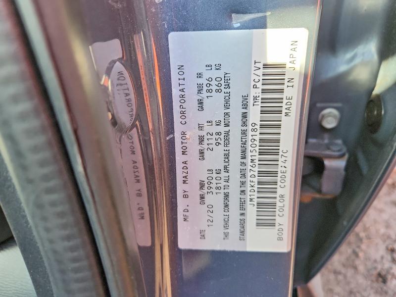 Продажа на аукционе авто 2021 Mazda Cx-3, vin: JM1DKFD76M1509189, номер лота: 48771296
