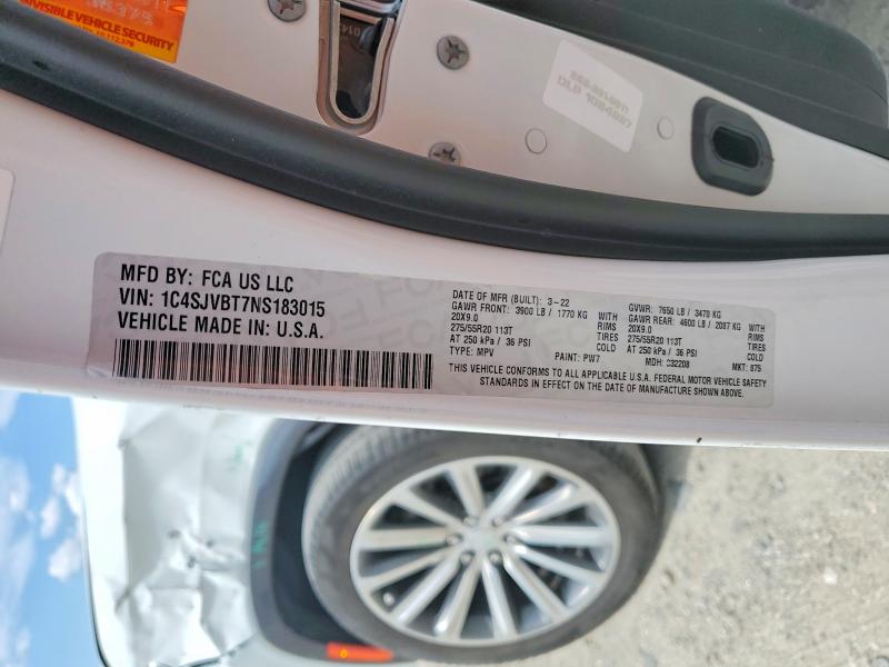 Aukcja sprzedaży 2022 Jeep Wagoneer, vin: 1C4SJVBT7NS183015, numer aukcji: 50259736