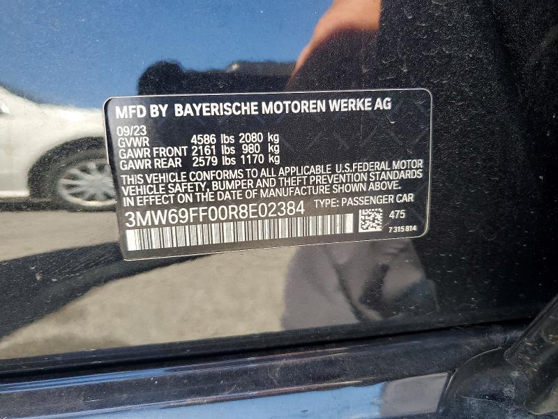 Продажа на аукционе авто 2024 Bmw 330i, vin: 3MW69FF00R8E02384, номер лота: 50433526