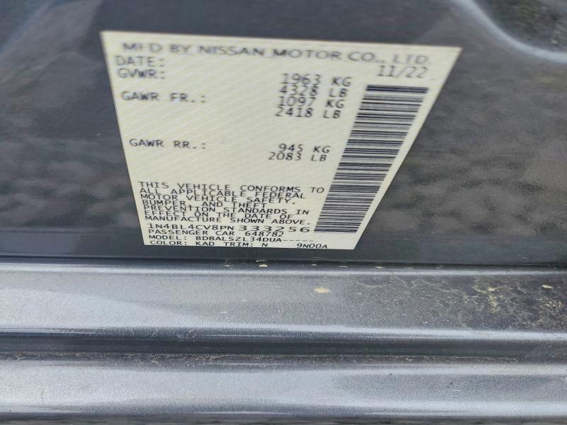 Auction sale of the 2023 Nissan Altima, vin: 1N4BL4CV8PN333256, lot number: 50995826