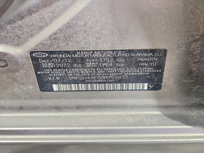 Продаж на аукціоні авто 2013 Hyundai Elantra, vin: 5NPDH4AE8DH264832, номер лоту: 51980216