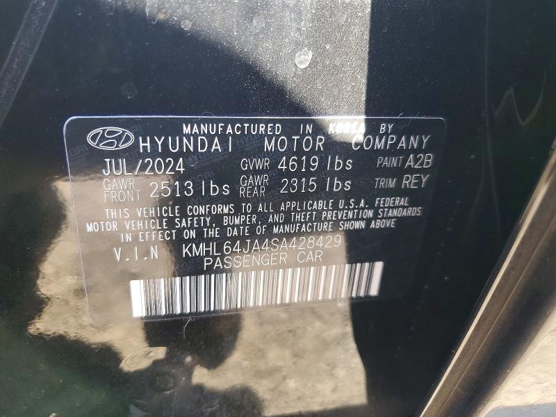 Aukcja sprzedaży 2025 Hyundai Sonata, vin: KMHL64JA4SA428429, numer aukcji: 48040036