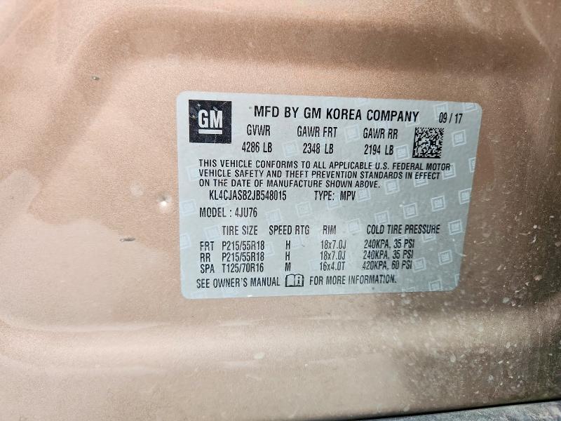 Продажа на аукционе авто 2018 Buick Encore, vin: KL4CJASB2JB548015, номер лота: 48441346