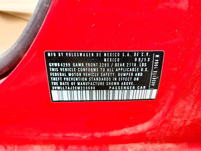 48811276 :رقم المزاد ، 3VWLL7AJ2EM223596 vin ، 2014 Volkswagen Jetta مزاد بيع