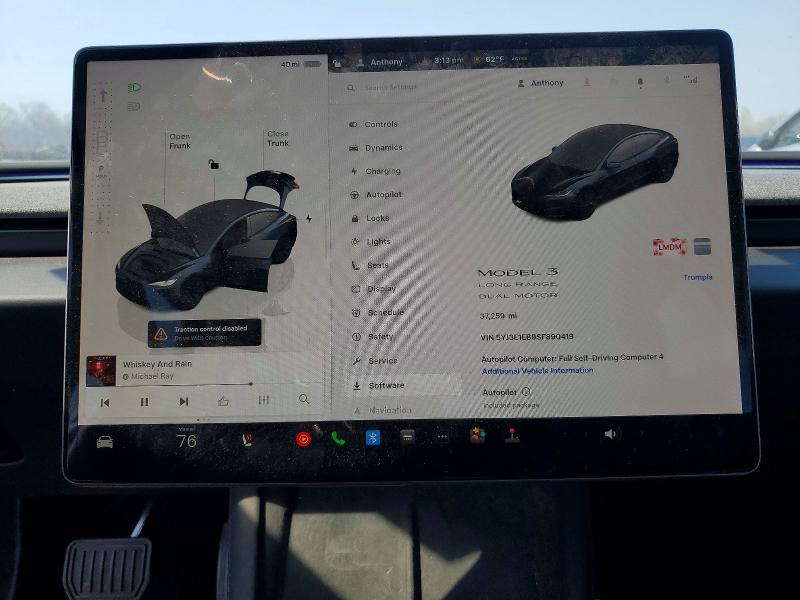 Продаж на аукціоні авто 2025 Tesla Model 3, vin: 5YJ3E1EB9SF890419, номер лоту: 49541466