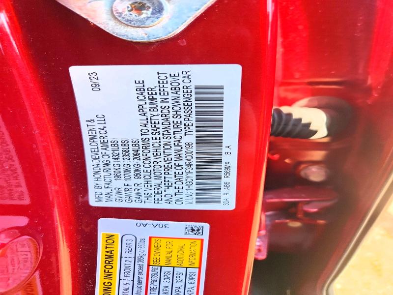Продажа на аукционе авто 2024 Honda Accord, vin: 1HGCY1F34RA000198, номер лота: 49107866