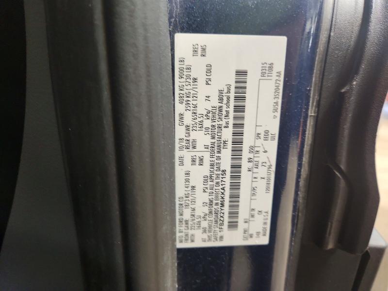 Aukcja sprzedaży 2019 Ford Transit, vin: 1FBZX2YM6KKA17158, numer aukcji: 49313306