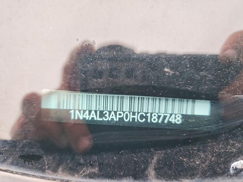 51972506 :رقم المزاد ، 1N4AL3AP0HC187748 vin ، 2017 Nissan Altima مزاد بيع