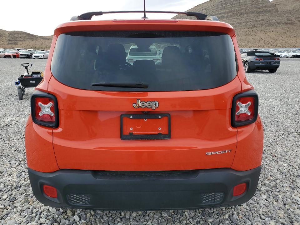 2016 Jeep Renegade მანქანა იყიდება აუქციონზე, vin: ZACCJAAT6GPD86775, აუქციონის ნომერი: 49893816