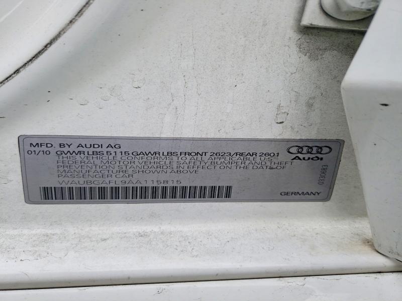 Продажа на аукционе авто 2010 Audi S4, vin: WAUBGAFL9AA115815, номер лота: 49284306
