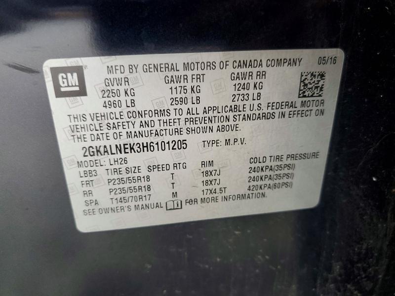 Продажа на аукционе авто 2017 Gmc Terrain, vin: 2GKALNEK3H6101205, номер лота: 48348806