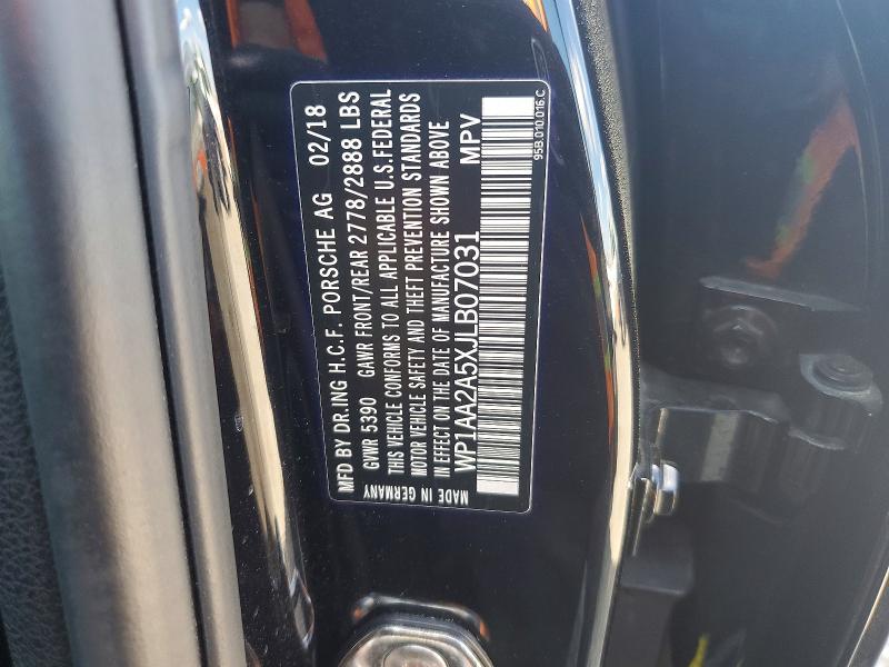 49491046 :رقم المزاد ، WP1AA2A5XJLB07031 vin ، 2018 Porsche Macan مزاد بيع