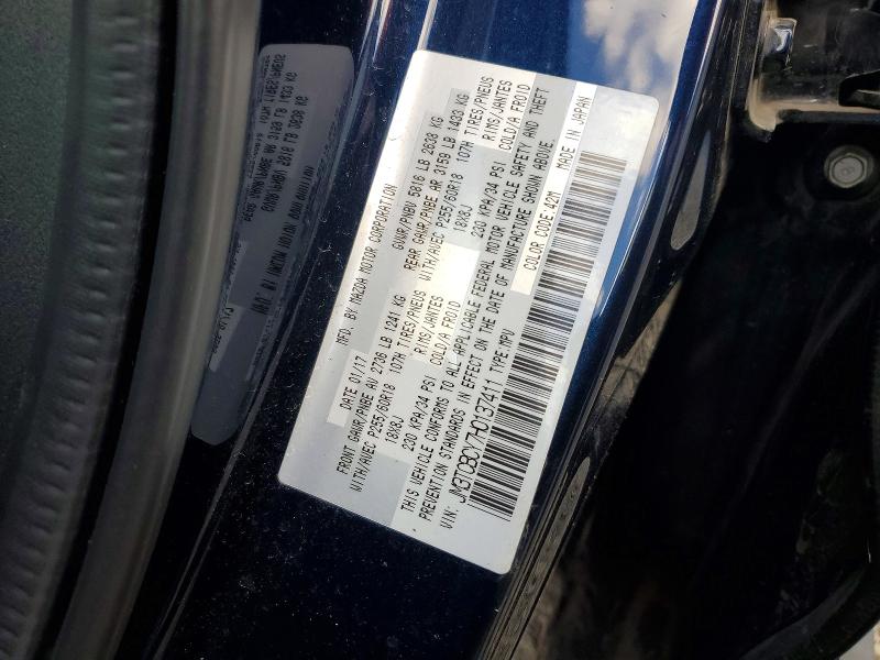 2017 Mazda Cx-9 მანქანა იყიდება აუქციონზე, vin: JM3TCBCY7H0137411, აუქციონის ნომერი: 48716546