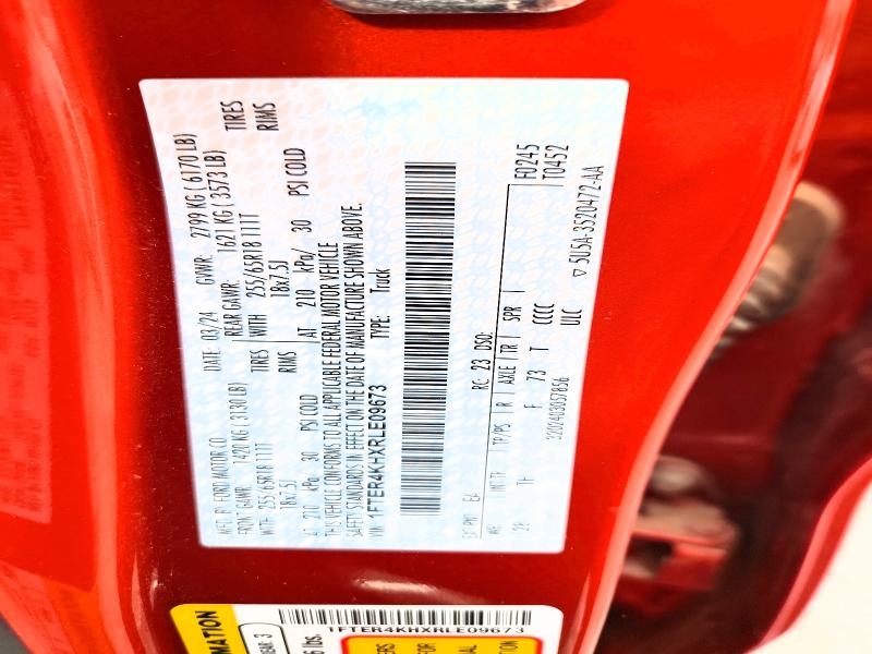 Aukcja sprzedaży 2024 Ford Ranger, vin: 1FTER4KHXRLE09673, numer aukcji: 51088916