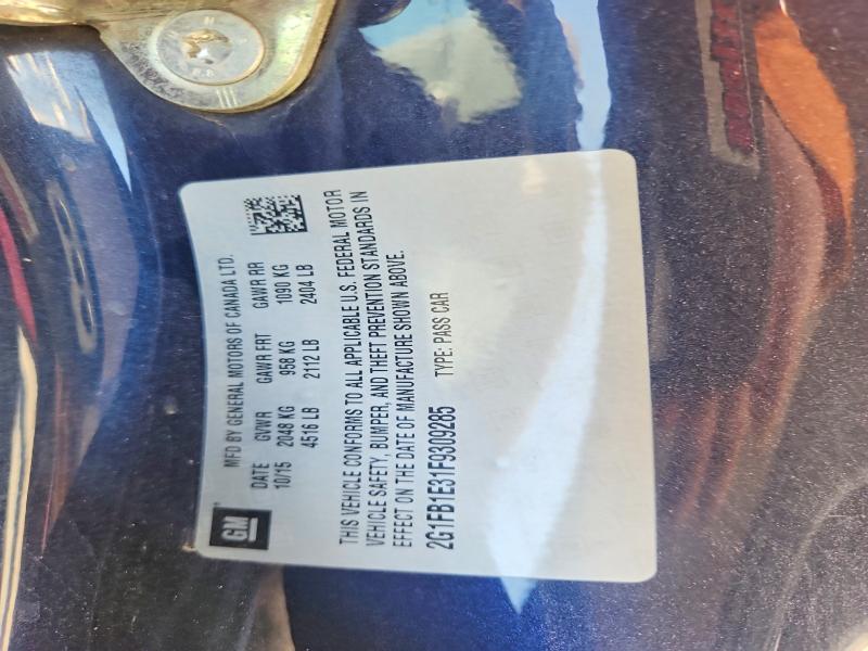 Продажа на аукционе авто 2015 Chevrolet Camaro, vin: 2G1FB1E31F9309285, номер лота: 48541426