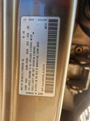 Aukcja sprzedaży 2005 Porsche Cayenne, vin: WP1AA29P85LA25570, numer aukcji: 51209196