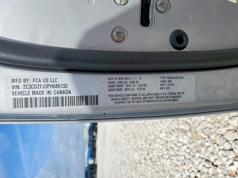 Продаж на аукціоні авто 2023 Dodge Challenger, vin: 2C3CDZFJ3PH686132, номер лоту: 48517096