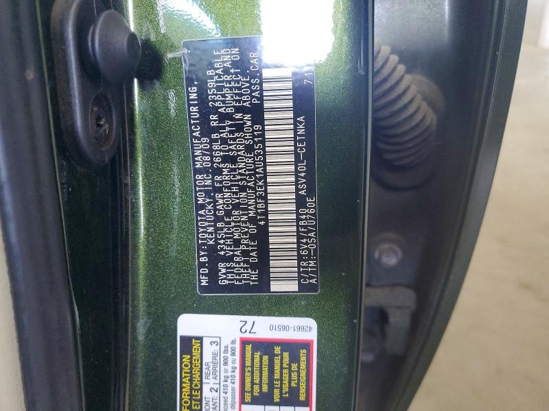 51929746 :رقم المزاد ، 4T1BF3EK1AU535119 vin ، 2010 Toyota Camry مزاد بيع