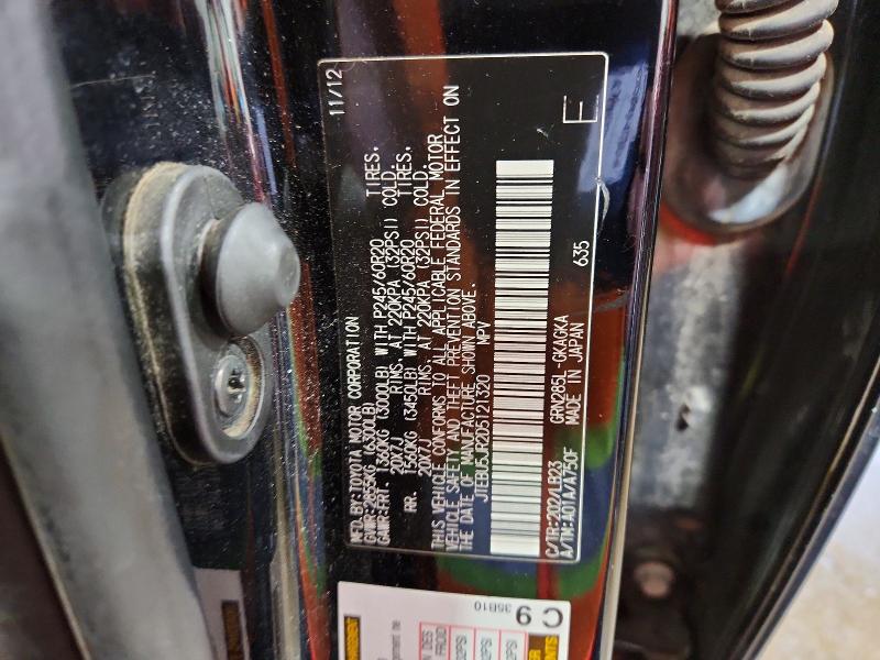 2013 Toyota 4runner მანქანა იყიდება აუქციონზე, vin: JTEBU5JR2D5121320, აუქციონის ნომერი: 50936486