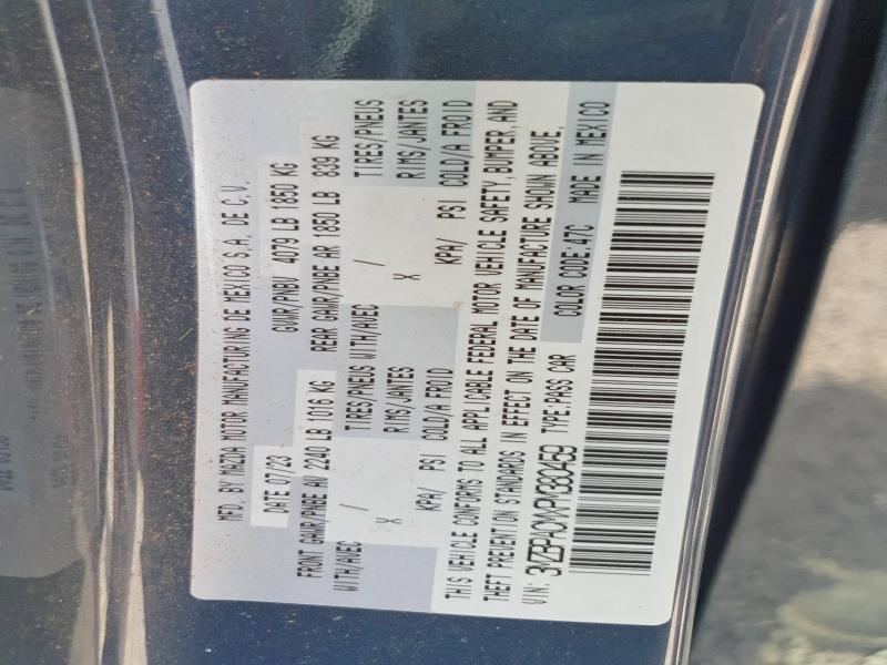 49732536 :رقم المزاد ، 3MZBPACMXPM380459 vin ، 2023 Mazda 3 مزاد بيع