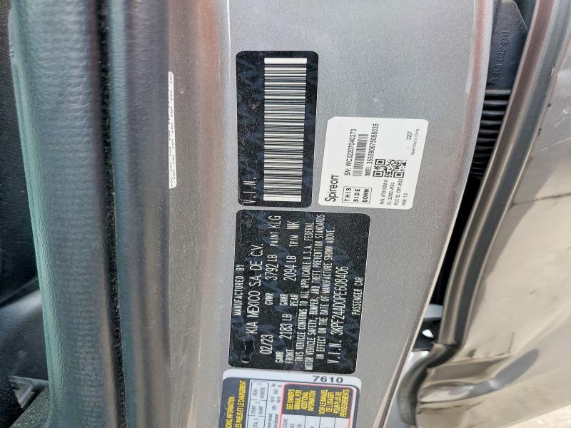 Продаж на аукціоні авто 2023 Kia Forte, vin: 3KPF24AD0PE608406, номер лоту: 50260636
