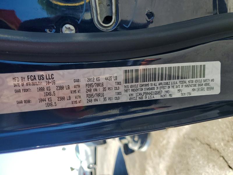 49799526 :رقم المزاد ، 1C4NJPBA4HD166057 vin ، 2017 Jeep Patriot مزاد بيع