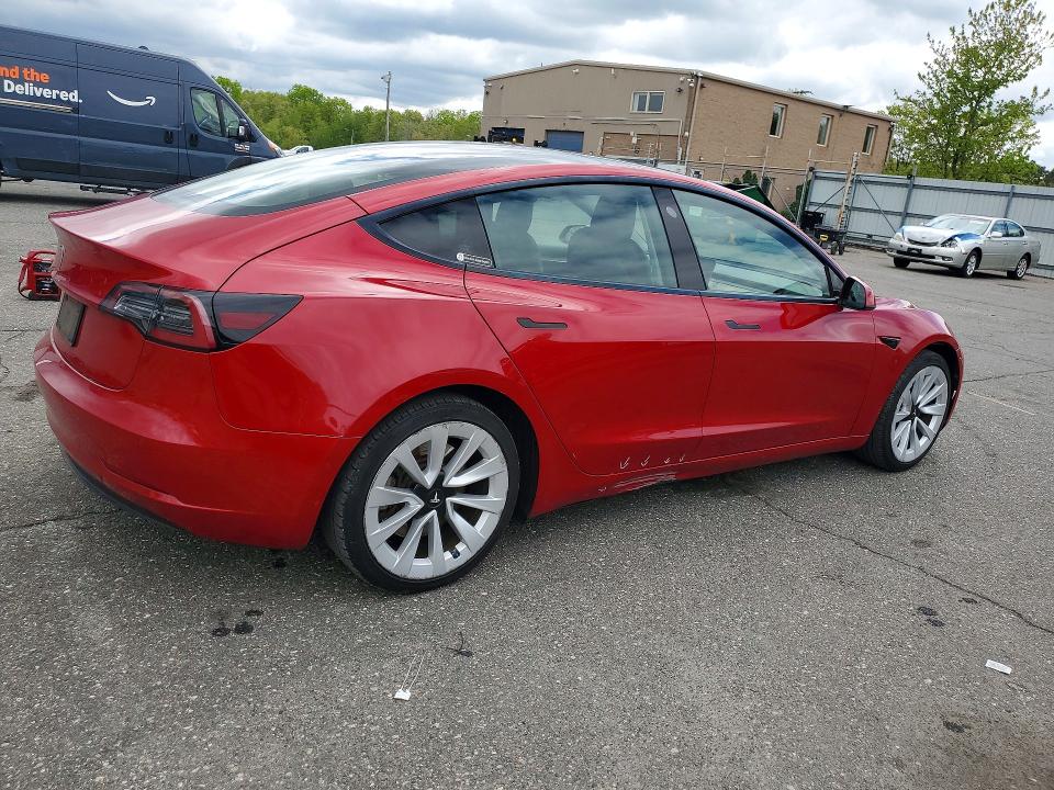 Aukcja sprzedaży 2022 Tesla Model 3, vin: 5YJ3E1EA1NF286083, numer aukcji: 52037466