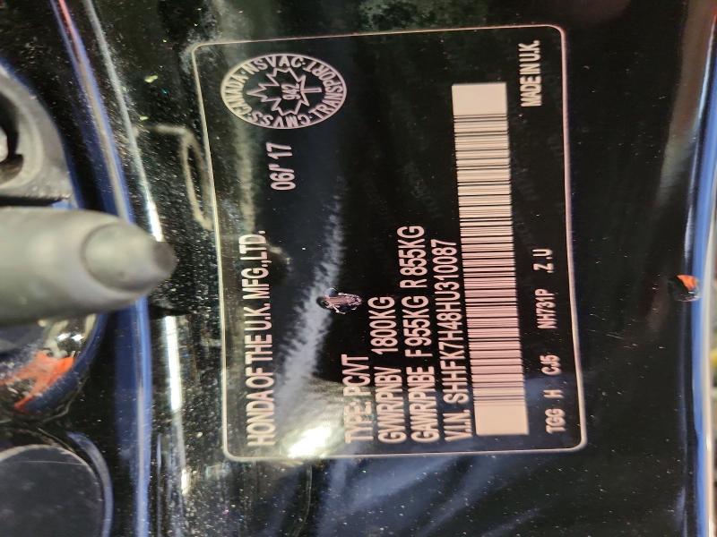 Aukcja sprzedaży 2017 Honda Civic, vin: SHHFK7H48HU310087, numer aukcji: 50649836