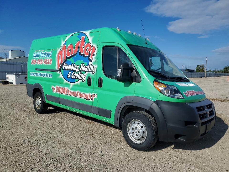 51365766 :رقم المزاد ، 3C6TRVDG8JE153555 vin ، 2018 Ram Promaster 2500 مزاد بيع