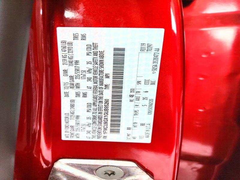 Aukcja sprzedaży 2016 Ford Escape, vin: 1FMCU9GX1GUB95260, numer aukcji: 48668416