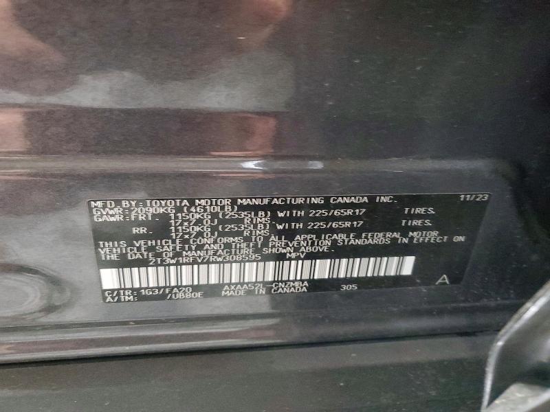 Aukcja sprzedaży 2024 Toyota Rav4, vin: 2T3W1RFV7RW308595, numer aukcji: 48094886