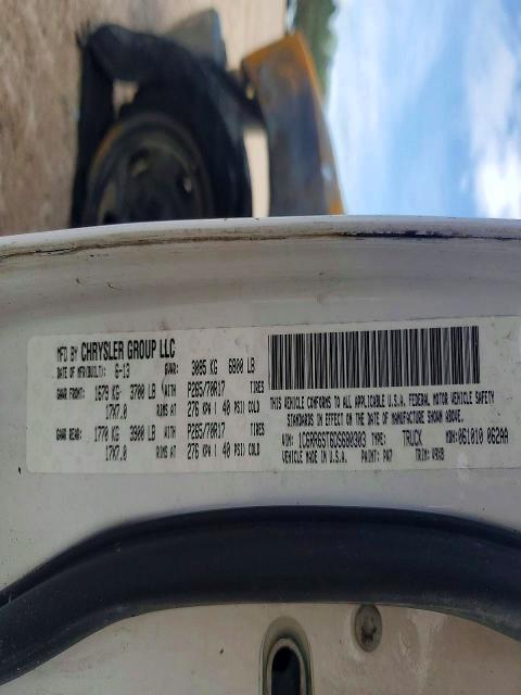 2013 Ram 1500 მანქანა იყიდება აუქციონზე, vin: 1C6RR6ST6DS680303, აუქციონის ნომერი: 48671436