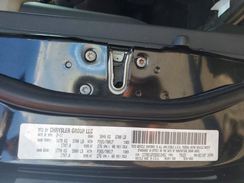 50442556 :رقم المزاد ، 1D7RB1GP2BS612451 vin ، 2011 Dodge Ram 1500 مزاد بيع