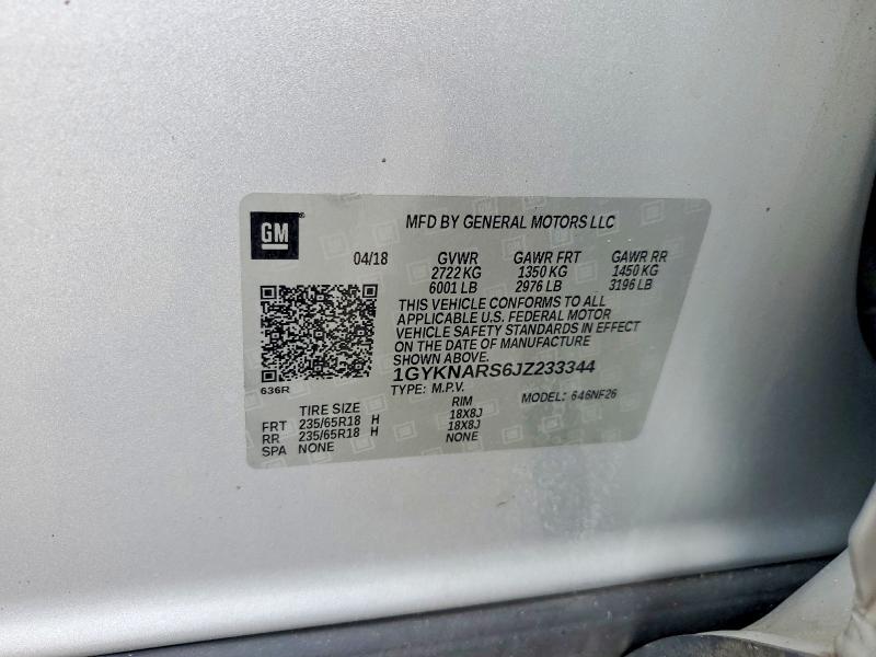 Aukcja sprzedaży 2018 Cadillac Xt5, vin: 1GYKNARS6JZ233344, numer aukcji: 51192466