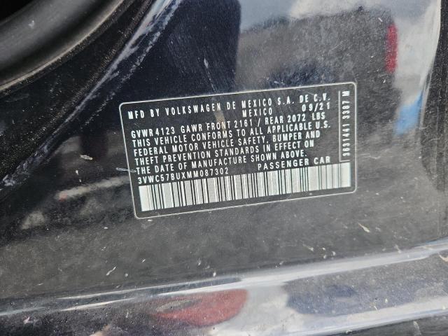 Aukcja sprzedaży 2021 Volkswagen Jetta, vin: 3VWC57BUXMM087302, numer aukcji: 50453566