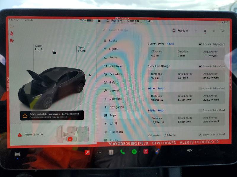 Aukcja sprzedaży 2025 Tesla Model Y, vin: 7SAYGDED9SF317378, numer aukcji: 50710866
